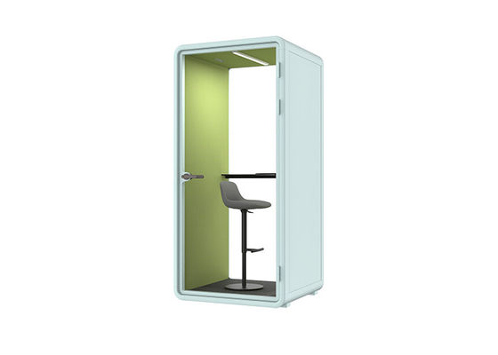Soundproof Phone Booth Office Pod with Customizable Size and Tempered Glass for Private Workspaces
