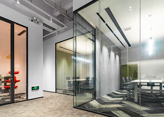 108mm Frameless Glass Partition System Seamless Transparency Panoramic Style