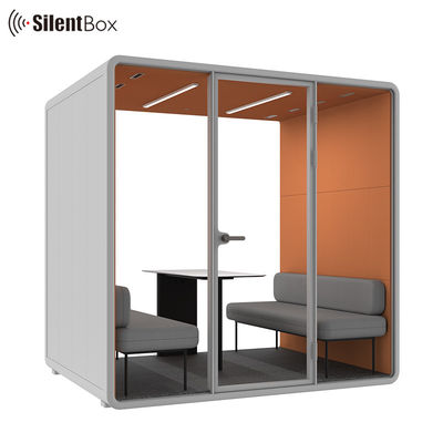 Modular Private Meeting Pod with 4 Person Capacity and 2300x1785x2338mm Size for Office Soundproof Needs