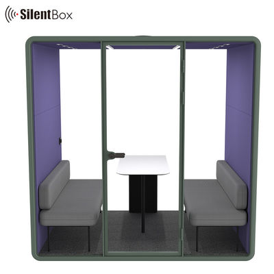 2300x1785x2338mm Size Steel Frame Acoustic Interior Meeting Pod Silent Booth for Office