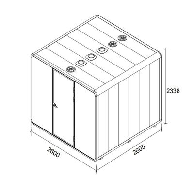 6 Person Capacity Adjustable Height Modular Silent Meeting Booth and Acoustic Phone Cabin