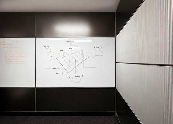 3mm Espessura Alumínio Quadro Sólido Todos os aço Parede divisória de escritório Para sala comercial Dimensões personalizadas Proteção contra incêndio