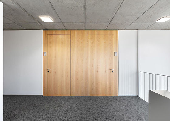 Parede de divisória sólida feltro acústico 45db+- reduzir o ruído painel de aço placa de melamina cor branca