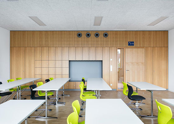 Parede divisória sólida desmontável e ecológica, de aço, de painel à prova de fogo, parede divisória para reuniões de privacidade