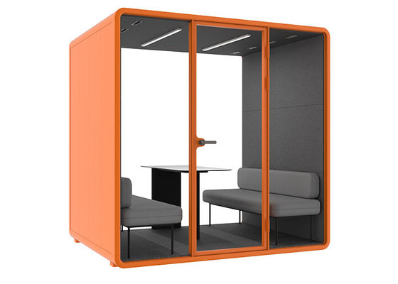 Pods de escritório à prova de ruído suporte instalar sistema de controle de acesso para mostrar o produto na feira e falar em cabine silenciosa