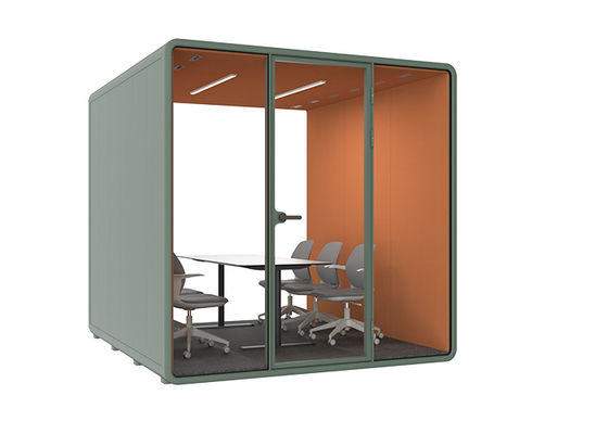 Cabine telefônica à prova de som móvel com sistema de ventilação e à prova de som abaixo de 30dB para privacidade no escritório