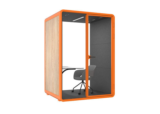 módulos de aprendizagem com mesa e cadeira módulos de reunião de absorção de som Cabine de escritório pré-montada interior